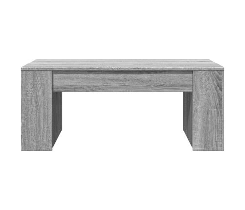 Mesa de centro madera de ingeniería gris Sonoma 102x55x42 cm