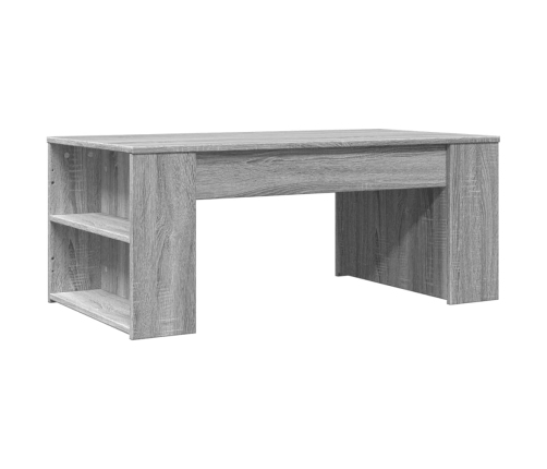 Mesa de centro madera de ingeniería gris Sonoma 102x55x42 cm