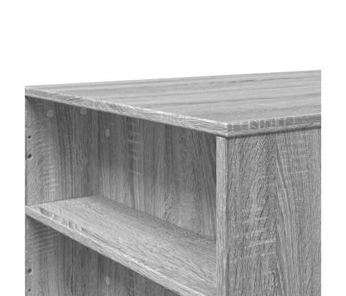 Mesa de centro madera de ingeniería gris Sonoma 102x55x42 cm