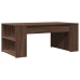 Mesa de centro madera de ingeniería marrón roble 102x55x42 cm