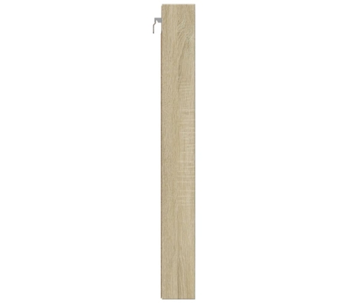 Vitrina de madera de ingeniería roble Sonoma 100x8,5x75 cm