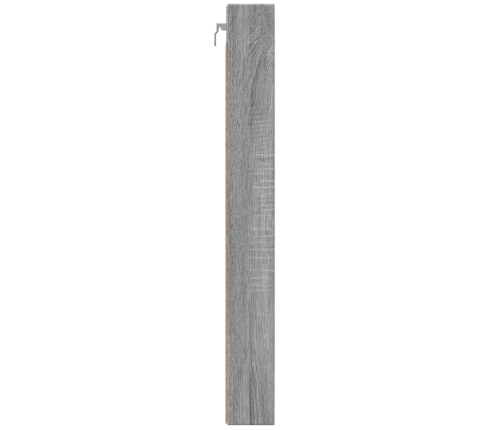 Vitrina de madera de ingeniería gris Sonoma 100x8,5x75 cm