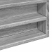 Vitrina de madera de ingeniería gris Sonoma 100x8,5x75 cm