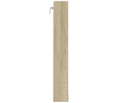 Vitrina de madera de ingeniería roble Sonoma 100x8,5x58 cm