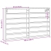 Vitrina de madera de ingeniería roble Sonoma 100x8,5x58 cm