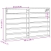 Vitrina de madera de ingeniería roble ahumado 100x8,5x58 cm