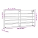 Vitrina de madera de ingeniería gris hormigón 100x8,5x50 cm