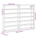 Vitrina de madera ingeniería blanca 80x8,5x58 cm