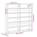 Vitrina de madera de ingeniería negra 60x8,5x58 cm