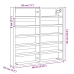 Vitrina de madera de ingeniería roble Sonoma 60x8,5x58 cm