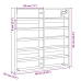 vidaXL Vitrina de madera de ingeniería gris hormigón 60x8,5x58 cm