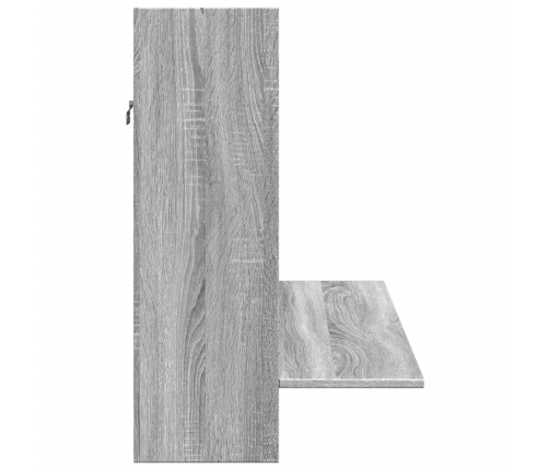 Escritorio de pared madera ingeniería gris Sonoma 105x48x75 cm