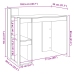 Escritorio de oficina madera ingeniería blanco 103,5x56,5x94 cm