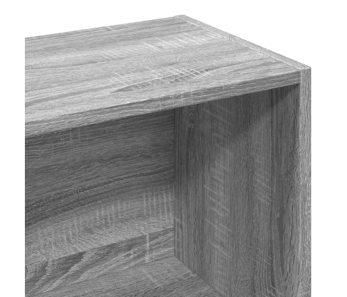 Estantería madera de ingeniería gris Sonoma 57x28,5x174 cm