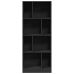 Estantería de madera de ingeniería negra 57x28,5x141 cm