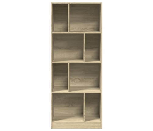 vidaXL Estantería madera de ingeniería roble Sonoma 57x28,5x141 cm