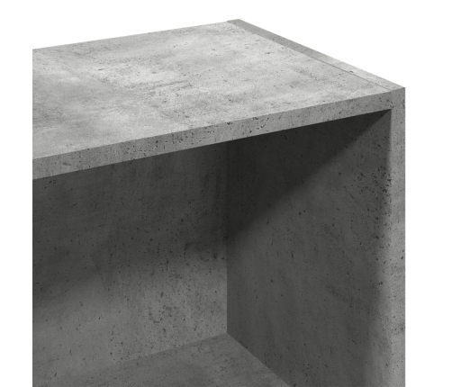 Estantería madera de ingeniería gris hormigón 57x28,5x141 cm