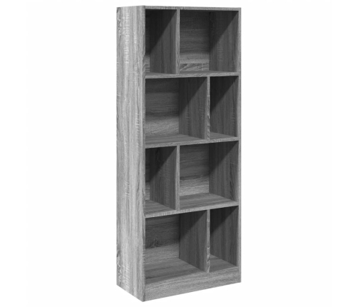 Estantería madera de ingeniería gris Sonoma 57x28,5x141 cm