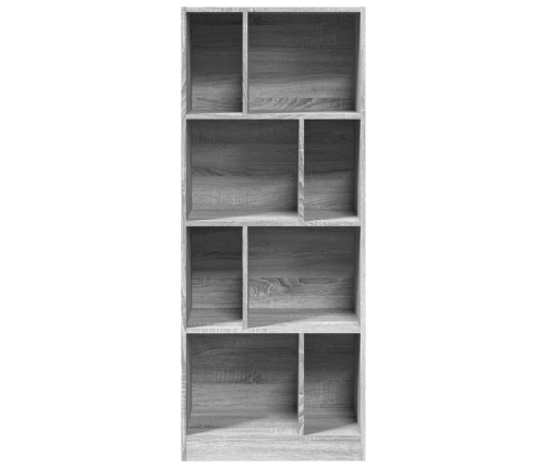 vidaXL Estantería madera de ingeniería gris Sonoma 57x28,5x141 cm