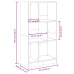 Estantería de madera de ingeniería blanca 57x28,5x141 cm