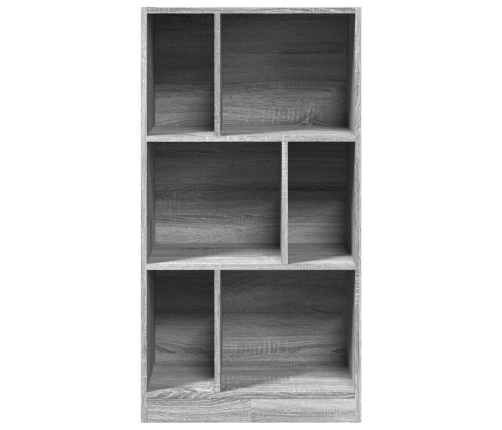 vidaXL Estantería madera de ingeniería gris Sonoma 57x28,5x107,5 cm