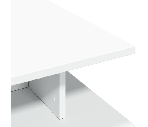 Mesa de centro madera de ingeniería blanco 102x55x35 cm