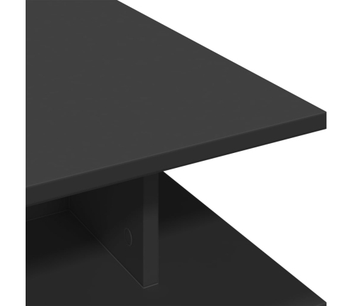 Mesa de centro madera de ingeniería negro 102x55x35 cm