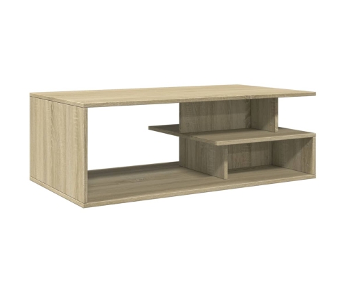 Mesa de centro madera de ingeniería roble Sonoma 102x55x35 cm