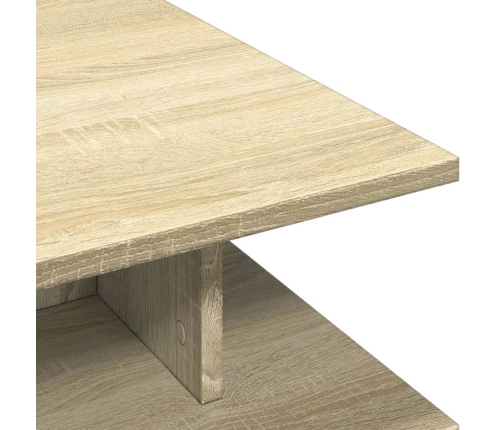 Mesa de centro madera de ingeniería roble Sonoma 102x55x35 cm