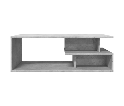 Mesa de centro madera de ingeniería gris hormigón 102x55x35 cm