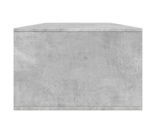 Mesa de centro madera de ingeniería gris hormigón 102x55x35 cm