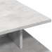 Mesa de centro madera de ingeniería gris hormigón 102x55x35 cm