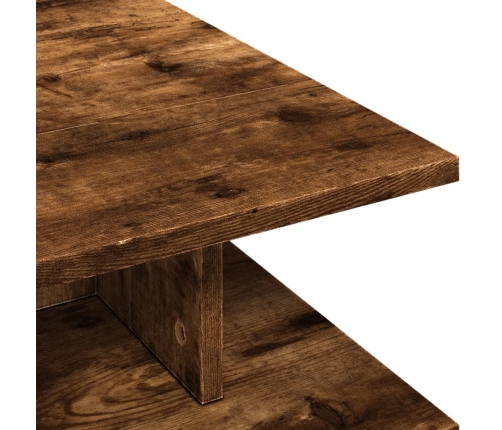 Mesa de centro madera de ingeniería roble ahumado 102x55x35 cm