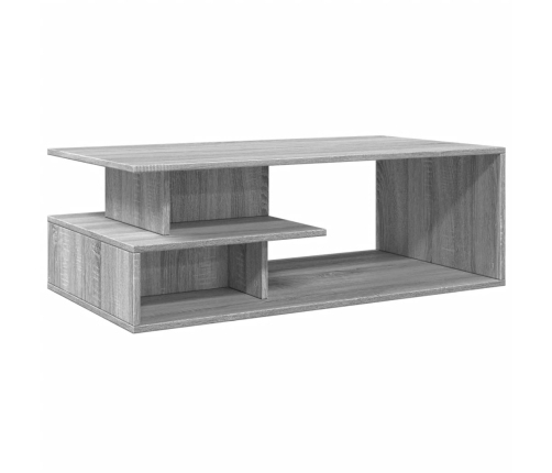 Mesa de centro madera de ingeniería gris Sonoma 102x55x35 cm