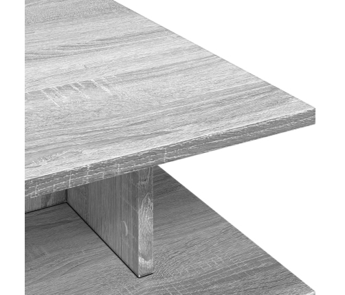 Mesa de centro madera de ingeniería gris Sonoma 102x55x35 cm