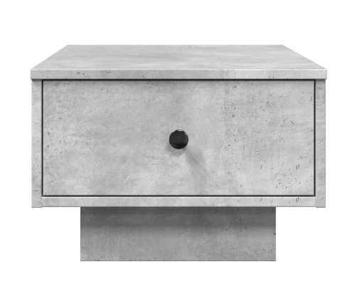 Mesa de centro madera de ingeniería gris hormigón 60x45x31 cm