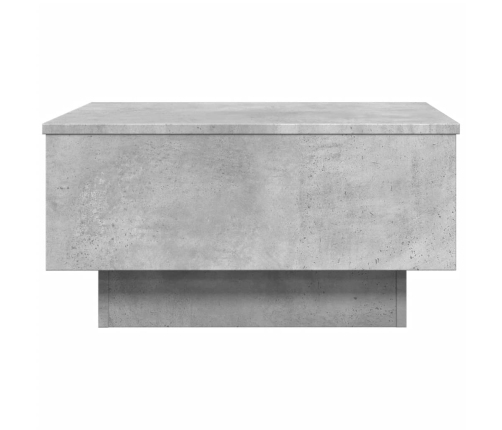 Mesa de centro madera de ingeniería gris hormigón 60x45x31 cm