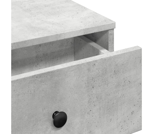 Mesa de centro madera de ingeniería gris hormigón 60x45x31 cm