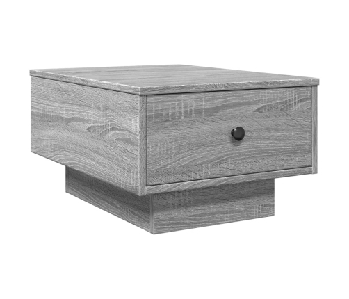 Mesa de centro madera contrachapada gris Sonoma 60x45x31 cm