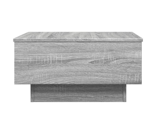 Mesa de centro madera contrachapada gris Sonoma 60x45x31 cm