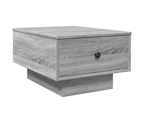 Mesa de centro madera contrachapada gris Sonoma 60x45x31 cm