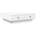 Mesa de centro madera contrachapada blanco 90x90x28 cm