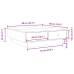 Mesa de centro madera de ingeniería roble Sonoma 90x90x28 cm