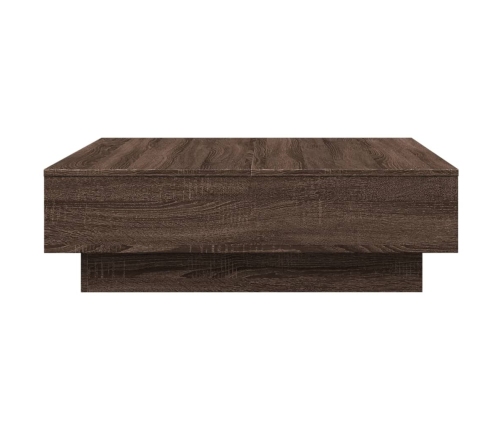 Mesa de centro de madera de ingeniería marrón roble 90x90x28 cm