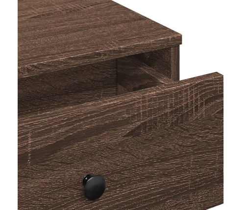 Mesa de centro de madera de ingeniería marrón roble 90x90x28 cm