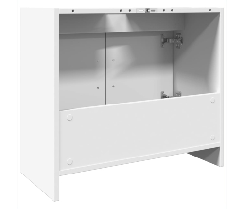 Armario para lavabo madera de ingeniería blanco 63x29x55 cm