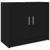 Armario para lavabo madera de ingeniería negro 63x29x55 cm