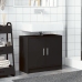 Armario para lavabo madera de ingeniería negro 63x29x55 cm