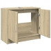 Armario de lavabo madera de ingeniería roble Sonoma 63x29x55 cm