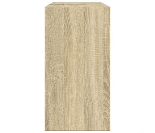 Armario de lavabo madera de ingeniería roble Sonoma 63x29x55 cm